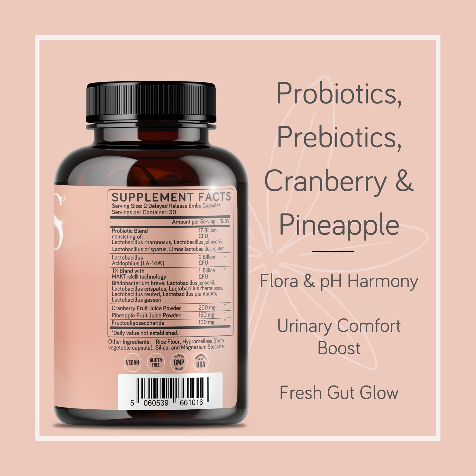 SheBiome - Natural pH Balance & Vaginal Health Supplement