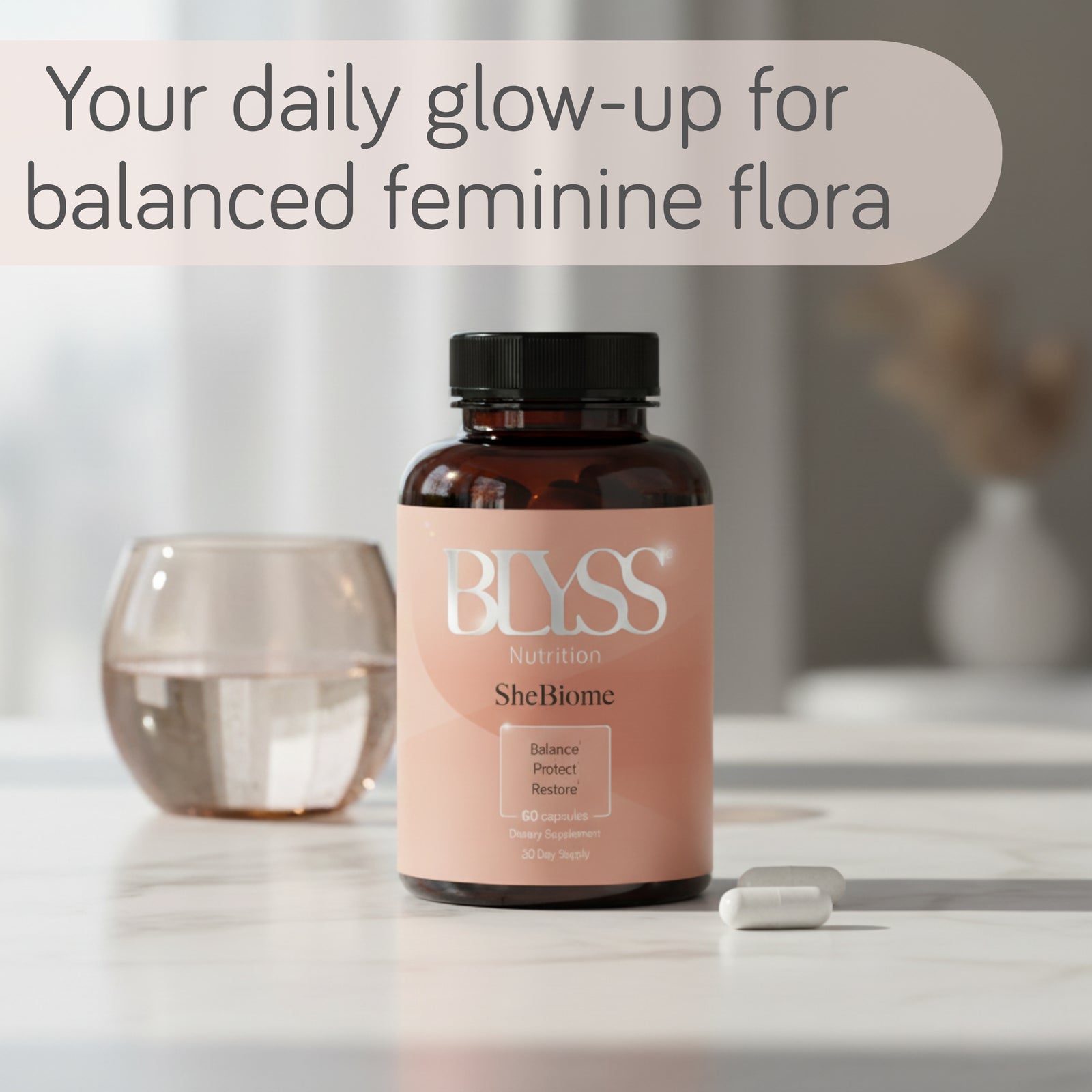 SheBiome - Natural pH Balance & Vaginal Health Supplement